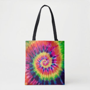 Hippy Peace Retro 60er Gefärbte Krawatte Tasche