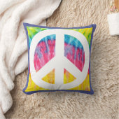 Hippy Peace-Schild Kissen (Decke)