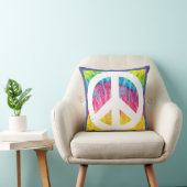 Hippy Peace-Schild Kissen (Stuhl )
