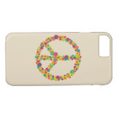 Hippy-Peace-Schilder-Blume Case-Mate iPhone Hülle (Rückseite (Horizontal))