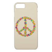 Hippy-Peace-Schilder-Blume Case-Mate iPhone Hülle (Rückseite)