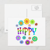 HIPPY POSTKARTE (Vorne/Hinten)