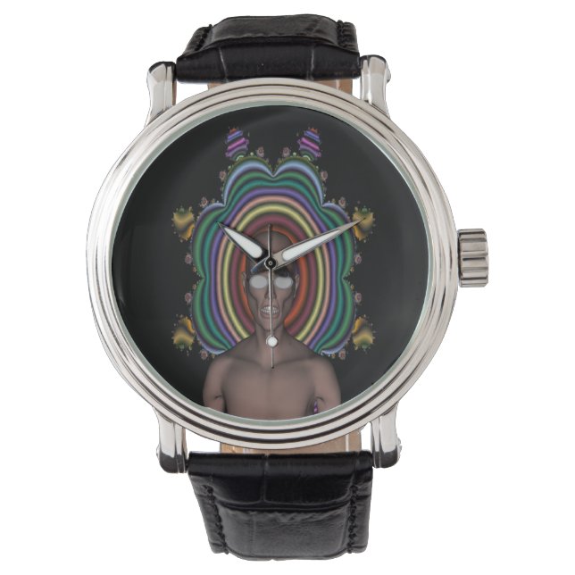 Hippy-Punk Armbanduhr (Vorderseite)