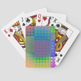 Hippy-Quilt-Psychedelic-Muster Spielkarten