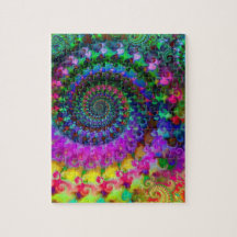 Hippy Regenbogen-Fraktal-Muster