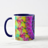 Hippy Regenbogen-Fraktal-Muster Tasse (Links)
