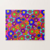 Hippy-Retro-Blume Puzzle (Horizontal)
