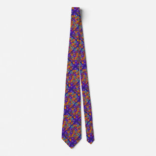 Hippy Retro Blumen Krawatte