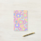 Hippy Retro Blumen Post-it Klebezettel (Auf Schreibtisch)