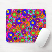 Hippy Retro Funkadelic Blumen Mousepad (Mit Mouse)