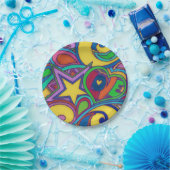Hippy Retro Peace Art Pappteller (Party)