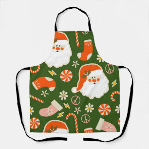 Hippy Santa und Bonbons Schürze