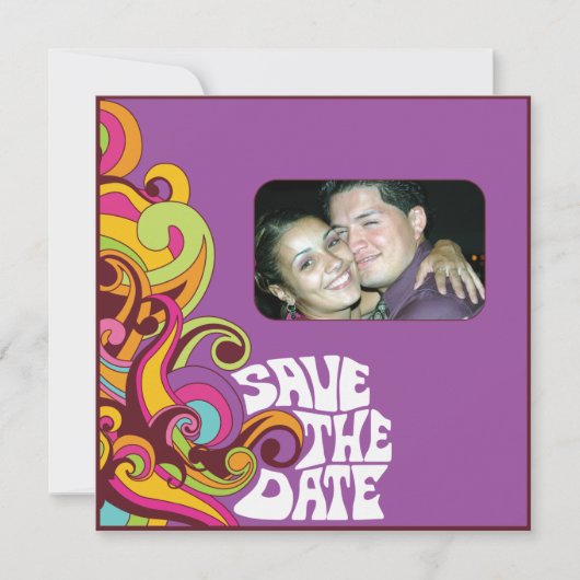 Hippy-Save the Date-Foto-Einladung Save The Date (Vorderseite)