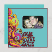 Hippy-Save the Date-Foto-Einladung Save The Date (Vorne/Hinten)