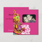 Hippy-Save the Date-Foto-Einladung Save The Date (Vorne/Hinten)