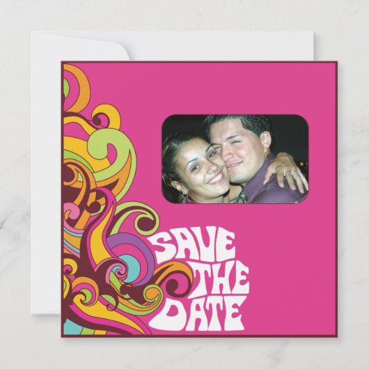 Hippy-Save the Date-Foto-Einladung Save The Date (Vorderseite)