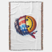 Hippy-Smiley Decke (Vorderseite Vertikal)