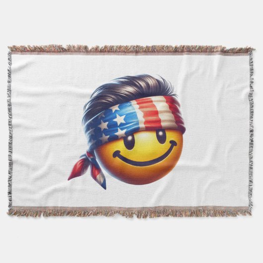 Hippy-Smiley Decke (Vorderseite)