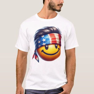 Hippy-Smiley-Gesicht T-Shirt