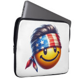 Hippy-Smiley Laptopschutzhülle (Vorne Rechts)