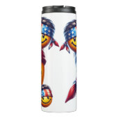 Hippy-Smiley Thermosbecher (Rückseite)
