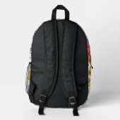 Hippy Style Bedruckter Rucksack (Rückseite)