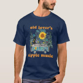 Hippy Style Old Lover's Hippie Music Hippy Liebe T-Shirt (Vorderseite)