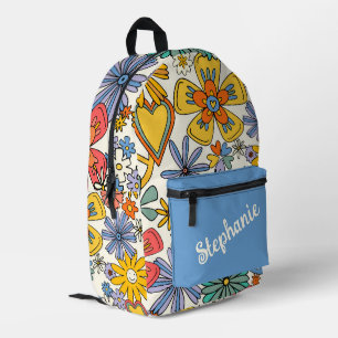 Hippy Style Personalisiert Bedruckter Rucksack