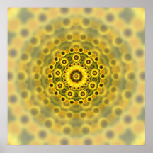 Hippy Sunflower Fraktal Mandala Pattern