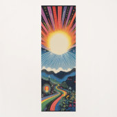 Hippy Sunrise Yogamatte (Vorderseite)