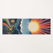 Hippy Sunrise Yogamatte (Vorderseite (Horizontal))