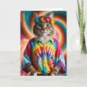 Hippy Tabby Karte (Vorderseite)