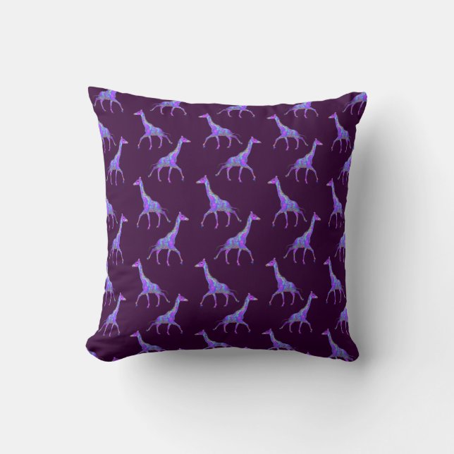 Hippy Trippy Giraffen Kissen (Vorderseite)