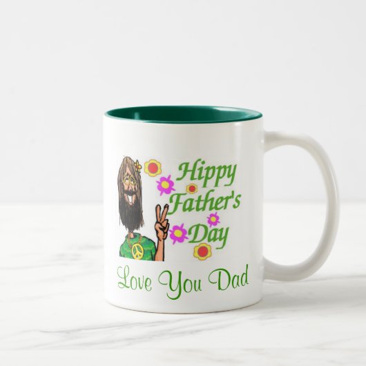Hippy Vatertag Tasse (Rechts)