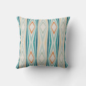 Hippy Vibe Retro 70er Diamond Stripe Groovy Baby Kissen (Rückseite)