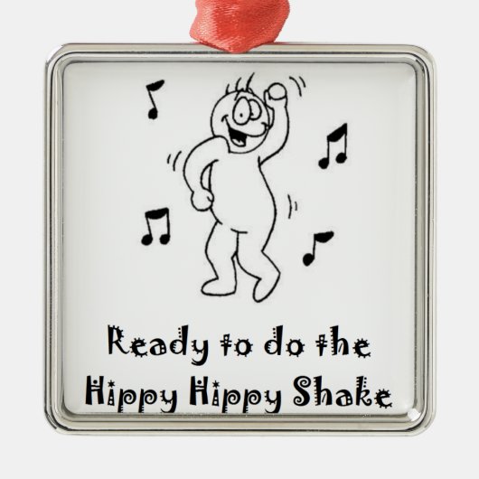HippyShake Ornament Aus Metall (Vorne)