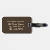 Hipster-Abenteuer-Alpaka mein Taschen-Wortspiel Gepäckanhänger (Rückseite horizontal)