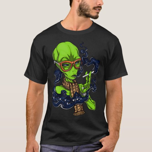 Hipster-Alien T-Shirt (Vorderseite)