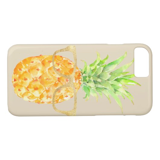Hipster Ananas Case-Mate iPhone Hülle (Rückseite (Horizontal))