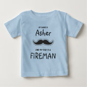 Hipster and Boho design with zu Mustache in Black Baby T-shirt (Vorderseite)