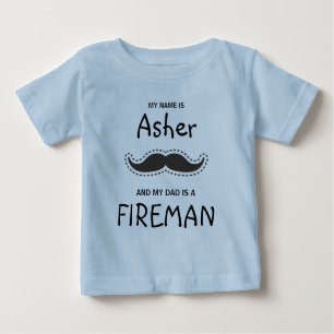 Hipster and Boho design with zu Mustache in Black Baby T-shirt