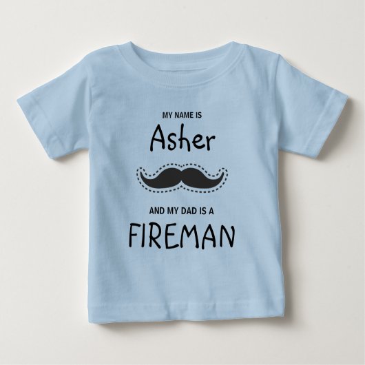 Hipster and Boho design with zu Mustache in Black Baby T-shirt (Vorderseite)