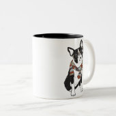 Hipster Animal Boston Terrier Dog Tasse (VorderseiteRechts)