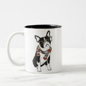 Hipster Animal Boston Terrier Dog Tasse (Links)