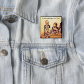 Hipster-Baby denkt, dass Sie "lustig" sind. Button (Beispiel)