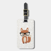 Hipster Baby Fox mit Brille Gepäckanhänger (Vorderseite vertikal)