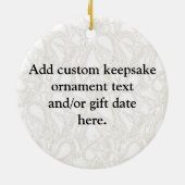 Hipster Baby Fox mit Brille Keramikornament (Hinten)