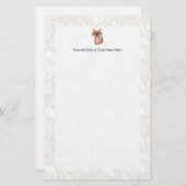 Hipster-BabyFox w/Glasses Briefpapier (Vorne/Hinten)