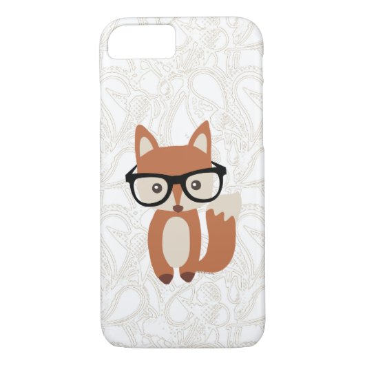 Hipster-BabyFox w/Glasses Case-Mate iPhone Hülle (Rückseite)
