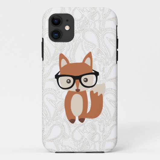 Hipster-BabyFox w/Glasses Case-Mate iPhone Hülle (Rückseite)